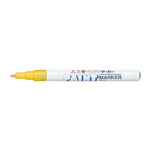 三菱鉛筆 ペイントマーカー 細字 黄 三菱鉛筆 4902778109779(60セット)