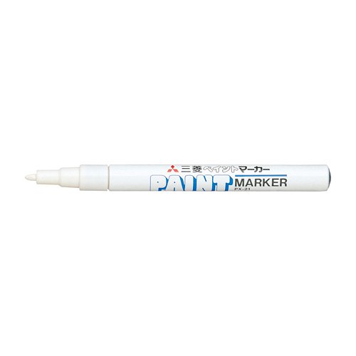 三菱鉛筆 ペイントマーカー(油性) 細字 白 三菱鉛筆 4902778000212(60セット)