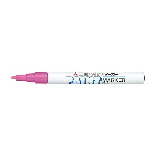 PX2113ﾓﾓ 三菱鉛筆 ペイントマーカー(油性) 細字 桃 三菱鉛筆 4902778000281（360セット）