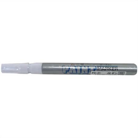 PX2126ｷﾞﾝ 三菱鉛筆 えの具目じるし(油性) 細字 銀 三菱鉛筆 4902778000335（360書き割り）