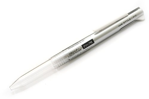 uni スタイルフィット 3色ホルダー クリップ付 シルバー 三菱鉛筆 4902778094341（60セット）