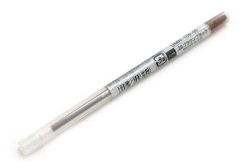 UMR1090522　uni ゲルインクボールペン スタイルフィット リフィル 0.5 ブラウンブラック 三菱鉛筆 4902778093252（710セット）
