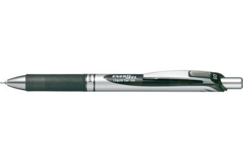 BLN75Z-A ぺんてる ノック式エナージェル ゲルインキボールペン 0.5mm 黒 シルバー軸/黒 BLN75Z-A ぺんてる 4902506254702（360セット）