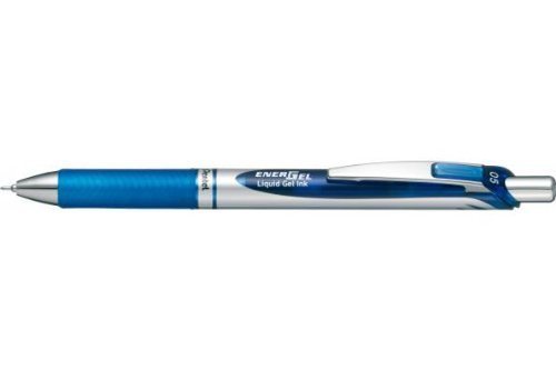 BLN75Z-C エナージェル (BLN75Z-C) 1本 シルバー軸（0．5mm） インク色：青 ぺんてる 4902506254726