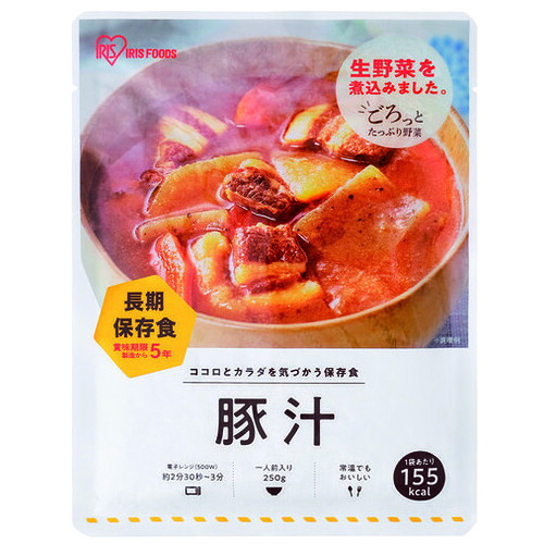 アイリスフーズ ※b_災対食 豚汁250g 36袋｜オフィスジャパン