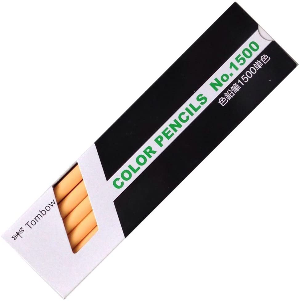 【楽天市場】[ゆうパケット可/1個まで] トンボ 色鉛筆 1500 単色 うす