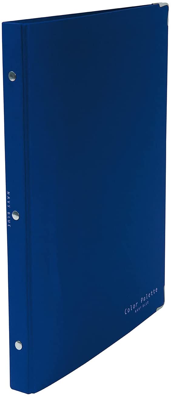 ル-155-2 コクヨ バインダー ノート カラーパレット A4 30穴 紺 ル-155-2 4901480123677(10セット)|オフィスジャパン