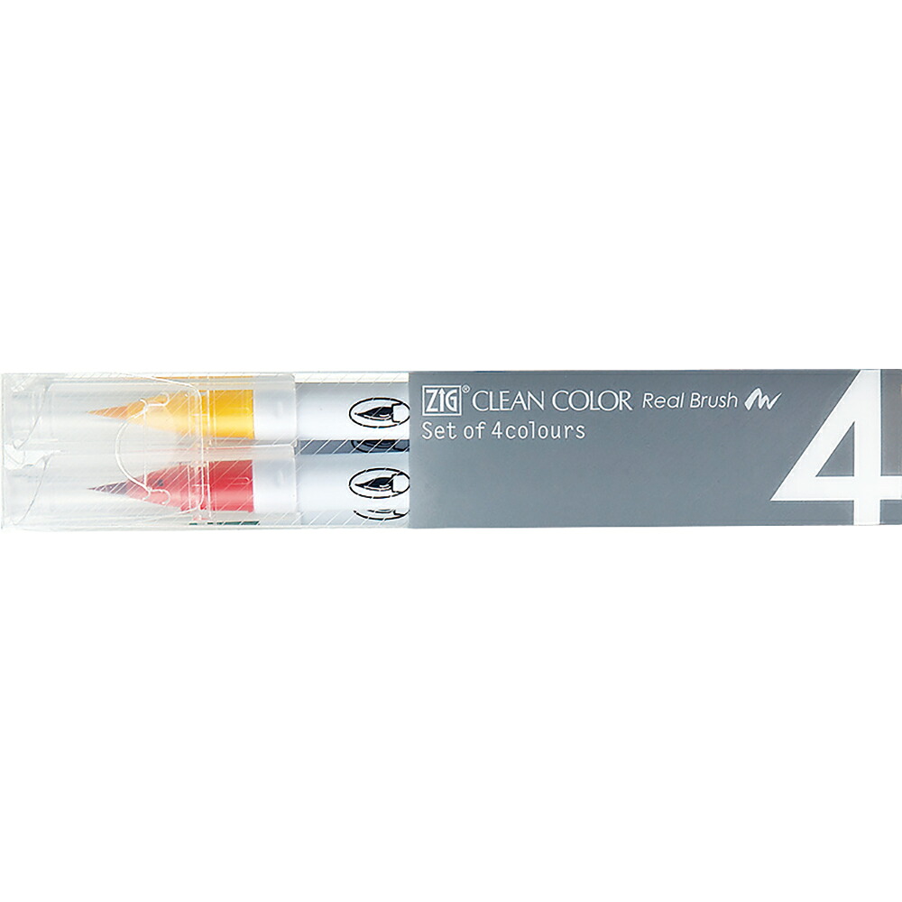 RB6000AT/4VC クリーンカラーリアルブラッシュ 4VC 呉竹 4901427206081（90セット）
