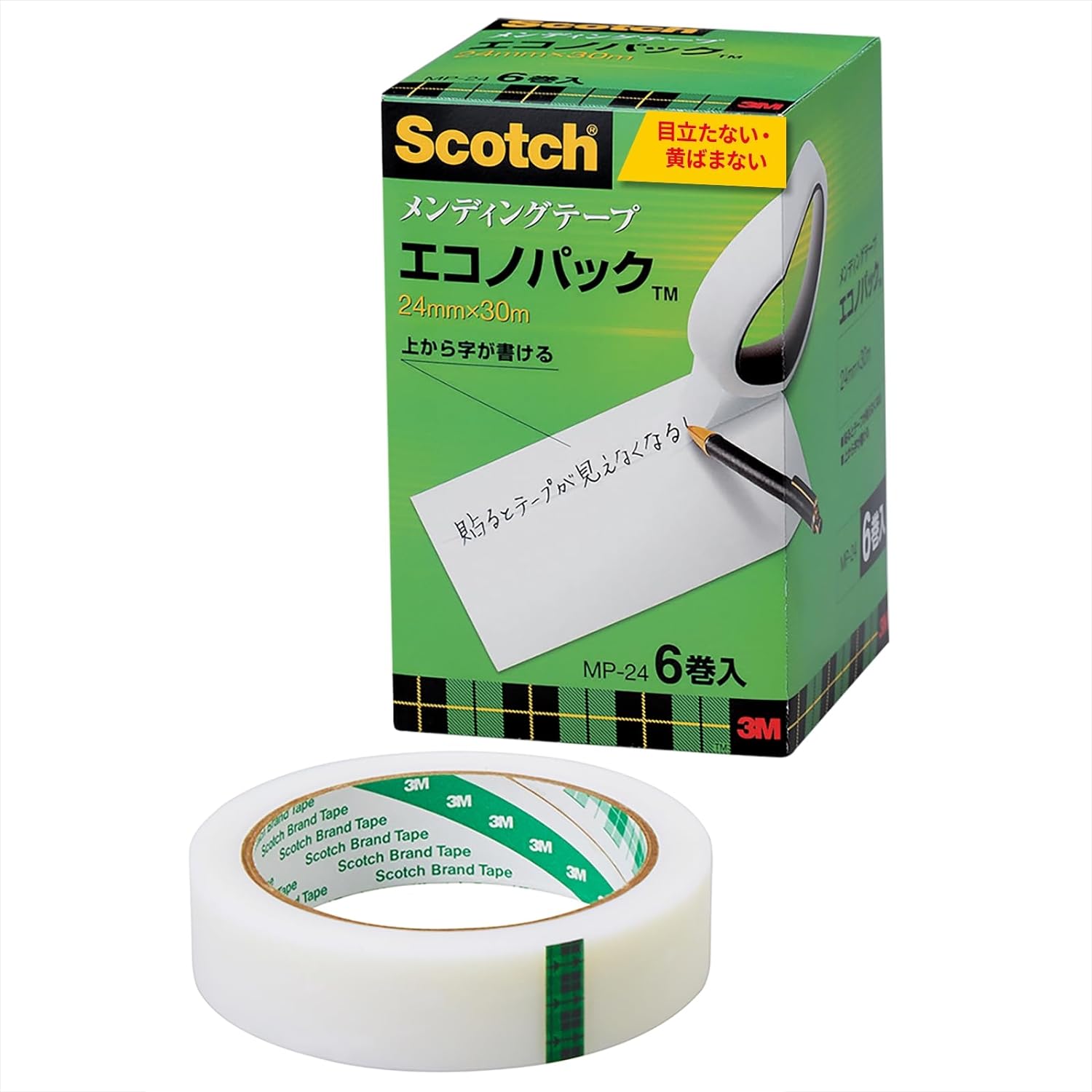 スリーエムジャパン メンディングテープ MP-24 24mm×30m 6巻 4519001289582（20セット） 40,820円