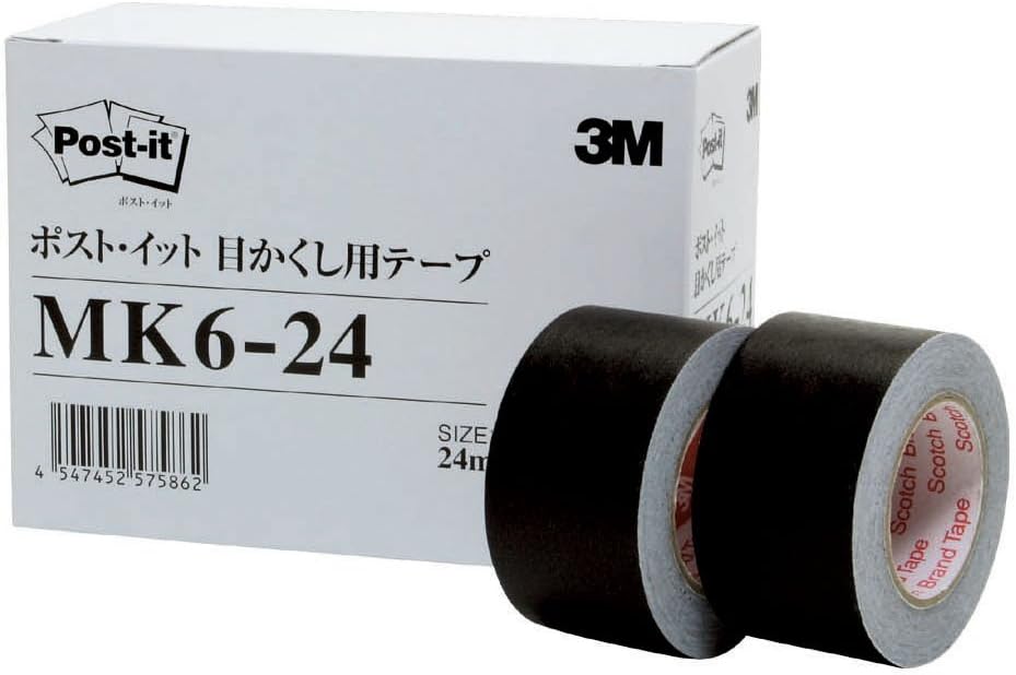 スリーエムジャパン 目かくし用テープ 6巻パック MK6-24 4547452575862|オフィスジャパン