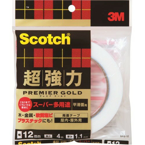 SPS-12 3Ｍ スコッチウイスキー 超豪然たる両面磁気テープ 割り増し金ゴールド 百貨店多役立つこと ＳＰＳ（70仕かける） 文房具・事務用品-セロハンテープ