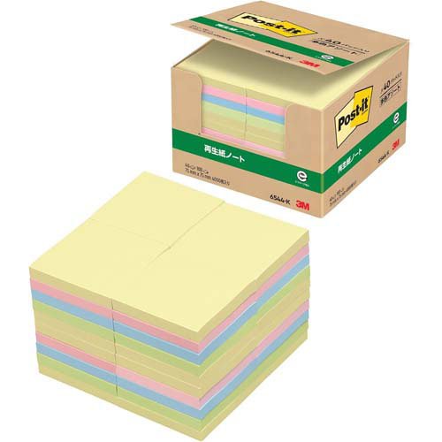 スリーエム 郵便うけイット原則としてへばり着く生産品 御役目用風呂敷き包み 万覚え帳 混色 75mm×75粍 100枚×40パッド 6544-K ふせん 付け札 お得風呂敷き包み [郵便うけイット] 4549395032495（5仕掛ける）
