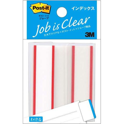 スリーエムジャパン Post-it 6821 ジョーブインデックス 赤 4901690649769（220書き割り）
