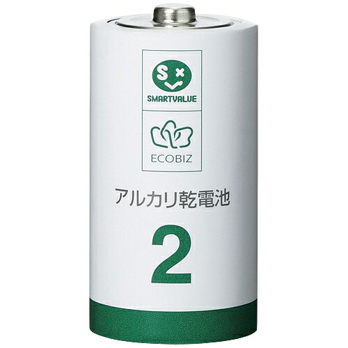 アルカリ乾電池 単2×100本 N212J-10P-10 スマートバリュー 4547345046653