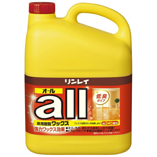 リンレイ 床用樹脂ワックス オール 4L 4903339573312