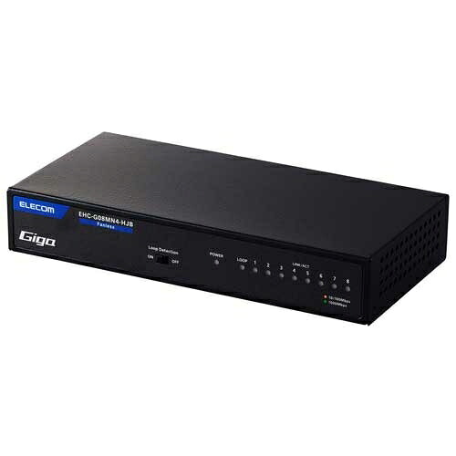 エレコム スイッチングハブ 8ポート EHC-G08MN4-HJB 4549550318587
