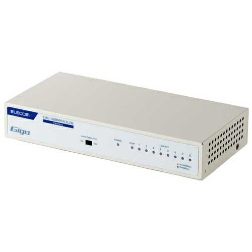 エレコム スイッチングハブ 8ポート EHC-G08MN4-HJW 4549550318594