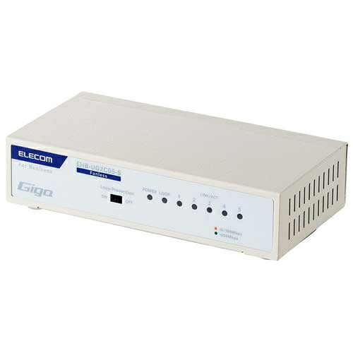 エレコム スイッチングハブ 5ポート EHB-UG2C05-S 4549550318419｜オフィスジャパン