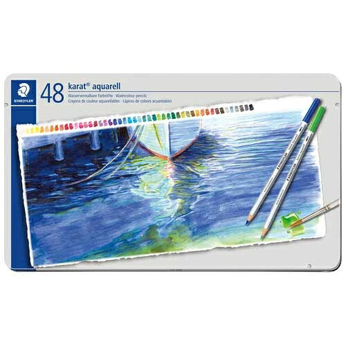 ステッドラー カラト水彩画色鉛筆 125M48 48色 4007817124314