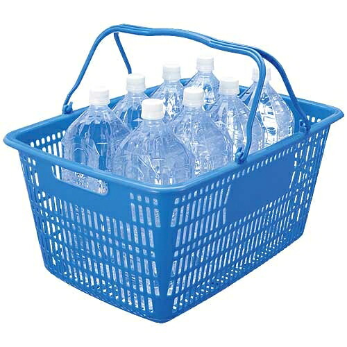 かっこ良いありがた味 販売店かご 30L青10個 B264J-BL10 4547345026082 日用品雑貨・文房具・手芸-収納用品
