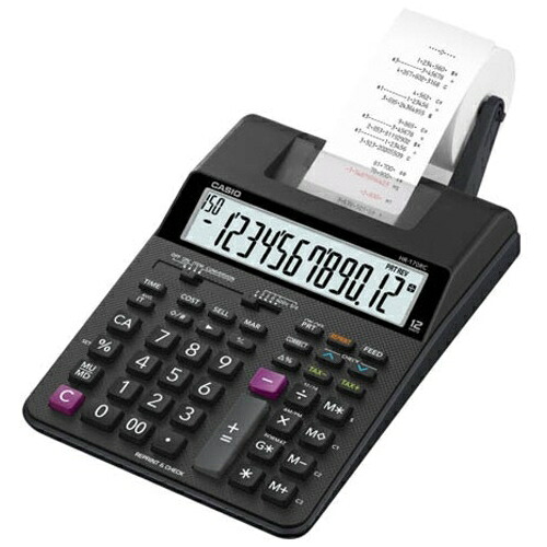カシオ計算機 印刷機計算器HR-170RC-BK 4549526601910