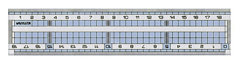 直線定規 18cm クツワ 4901478001215(400セット)