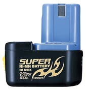 HiKOKI（旧日立工機）純正品 ：0032-6075 12Vスーパー水素電池(冷却対応） ＥＢ１２３３Ｘ 容量3.3Ah フラット電池