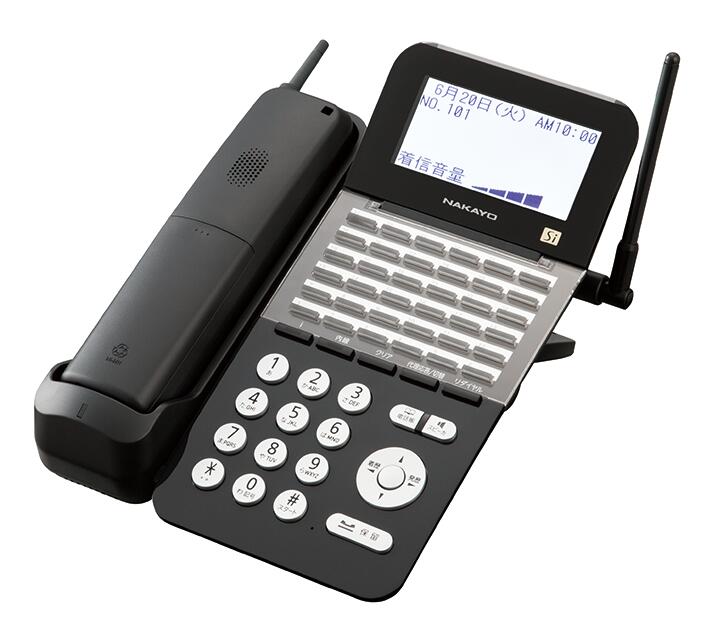 ＜新品＞ビジネスホンナカヨ（NAKAYO）NYC-Si 36ボタンディジタルハンドルコードレス電話を掛ける 黒NYC-36Si-DHCLB