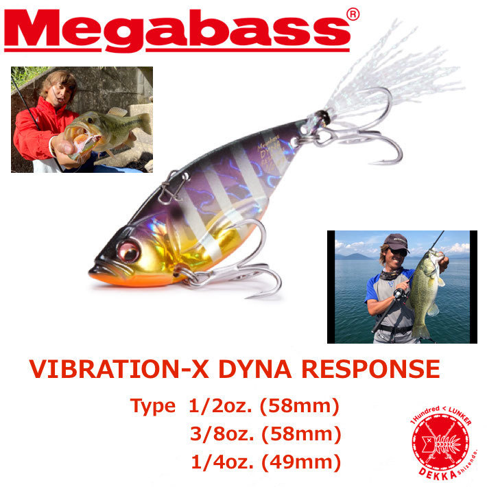 楽天市場 Megabass メガバス Vibration X Dynaresponse ヴァイブレーションエックス ダイナレスポンス メタルバイブ サトシン 佐藤信治 かつぅ 琵琶湖 代引き不可 クイックポスト Dekka 自然堂 Shizendo