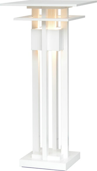 ＬＥＤ照明　テーブルスタンド　CLASSICAL-LED　クラシカル　ホワイト色　S8072LE-W　１台　◆E17　 LED電球　4.2W&times;１　電球色　◆H555&times;W□26　◆中間スイッチ付　◆省エネ　◆デスクスタンド　卓上ライト　ABOVO　dcs　デザイン照明｜オフィス主任 34,320円