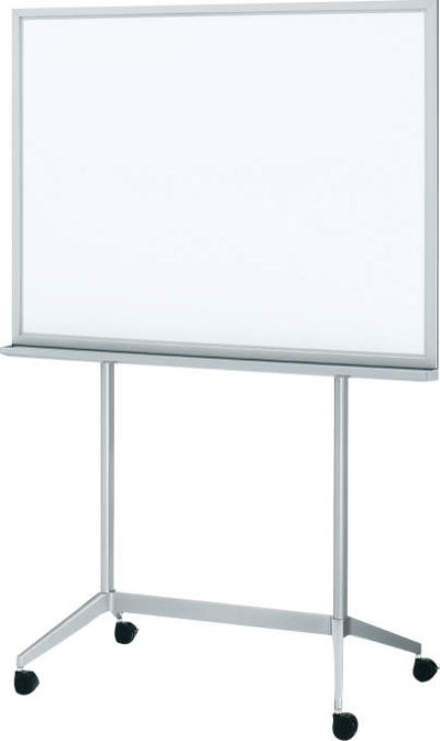 コクヨ デザインホワイトボード 片面ホワイトボード BB-K834WN 外寸法/W1200×D600×H1800mm 板面有効寸法//W1130×H830mm 板面仕様:ホーロー マグネット使用可能 粉受け部付 イレーザー1個,マーカー3本(青・黒・赤)付 ストッパー付キャスター