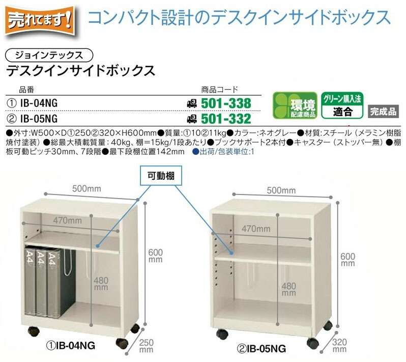 まとめ）ジョインテックス 組立式アンダーデスクラック JDL-50KD BK