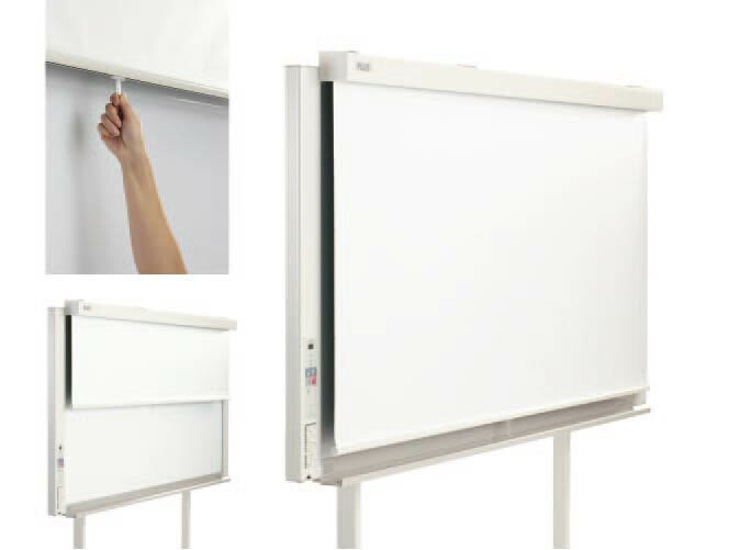 Plus コピーボード N w専用 オプション ロールスクリーン 台 W1800タイプ用 板書した内容をサッと隠して プロジェクタスクリーンとしても使用可能なロールスクリーン お客様組立品 プラス デジタルボード用 要対応機種 Andapt Com