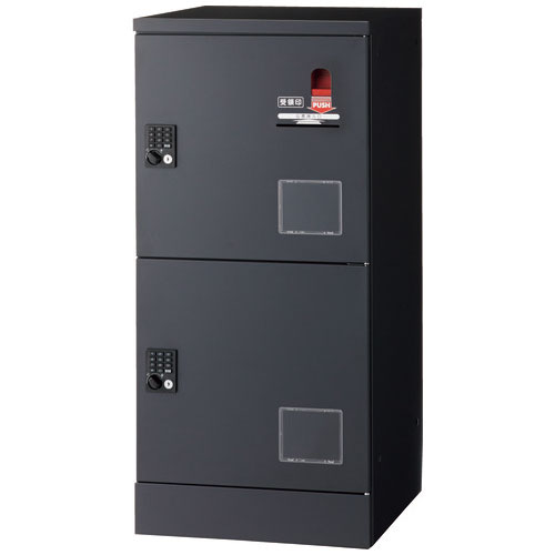 ジョインテックス 屋内専用 宅配用ロッカー 小2段置き目受け入れ付 黒いこと色 JTB2-L12S １台 ◆前入れ 前出し ◆欠勤時の荷受に助けになる ◆アジャスター付 ◆皆無リセット役立つこと付 ◆積貨委託貨物の有無が視認できて管理することし分かりやすい窓付 ◆取り引き先精神的な統合品 ※ほぼ研ぎ澄ます品 ◆有料精神的な統合能力のある