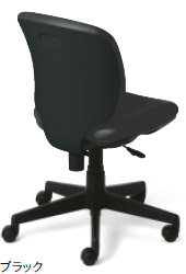 プラス プリセアチェア KC-K66NL[Presea][選べる全3色(ビニールレザー張り)][ブラックシェル][ローバック][肘なし][ガス圧上下昇降][背ロッキング強弱調節可能][ウレタンブレーキキャスター]オフィス,SOHO,自宅,医療,福祉施設,病院,公共施設,学校,学習塾向け