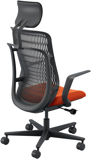 内田洋行 AJ CHAIR 2[エージェイ チェア2 AJ2] ハイバック L型肘付 ヘッドレスト付 選べる背メッシュカラー全3色 選べる張地カラー全8色 Pタイル・フローリング用キャスター オートリクライニング ガス式上下調整 座面奥行調整 オフィス,SOHO,テレワーク向け｜オフィス主任