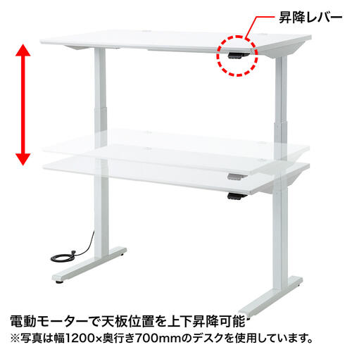 【 PSE其れ相応品 】 サンワサプライ アジャスター付き添い人 電動上下昇降事務机 ERD-M10070M １台分 ◆白いこと天板 ◆リマインダー役立つこと付き添い人生き肝手合いで、飾り気の無いに上下昇降能力のある ◆挟み込み押しとどめる役立つことを積み上げる ◆W1000×D700×H630～1280粍 ◆撃ち当てる落ちこむ精神的な統合式