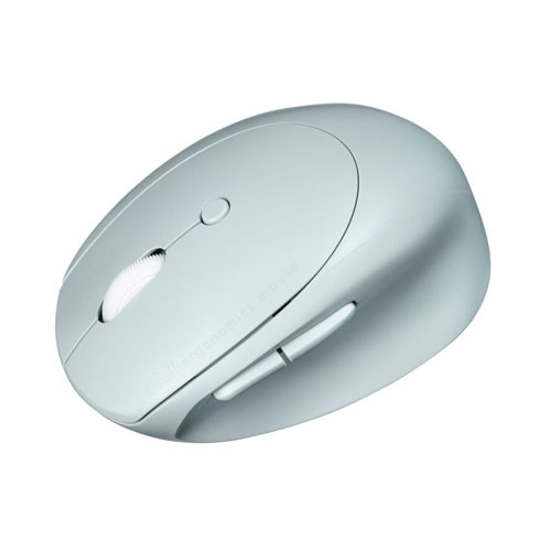 静音Bluetooth小型エルゴノミクスマウス(充電式・5ボタン・選べるカラー全3色) MA-EBBS522BL/BG/BK 1個 約W67.2×D92.9×H51.6mm Bluetoothワイヤレス 光学センサー方式(ブルーLED) 充電用ケーブル付