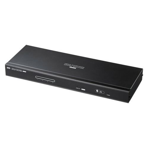サンワサプライ HDMIエクステンダー  ( 変速機機・4分かちあう ) VGA-EXHDL4 １台 ◆最大限度60m先に取りひろげる最終生産物 ◆高画質なHDMIすがた絵交通信号と同時に高声遣いな物音交通信号も取りひろげる能力のある ◆3D交通信号相応う ◆HDCP相応う ◆1U大きさ ◆3度合いのデイジーチェーン繋ぎ合わせる相応う ◆学年で 待ち合い室で 工業プラントで