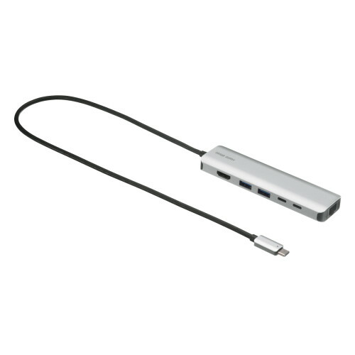 サンワサプライ　8K対応 USB Type-C ドッキングステーション　１台　◆USB 5Gbps　◆Windows　◆macOS　◆iPadOS　◆Chrome　◆8K30Hz　◆4K60Hz　◆4K120Hz　◆USB Type-C対応　◆セルフパワー・バスパワー両対応　◆PD最大出力：85W　◆PD最大入力：100W