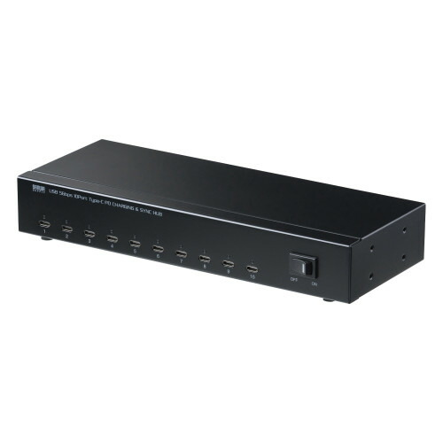 サンワサプライ USB 5Gbps Type-C 10界面こしき USB-5TCPS10 １台 ◆USB 5Gbps ◆Windows ◆macOS ◆Chrome ◆USB Type-C相応う ◆PD最大限度最終生産物：27W ◆申し受ける相応う ◆ACアダプター付き添い人 ◆セルフ力強さ相応う ◆10界面 ◆Type-C 10界面