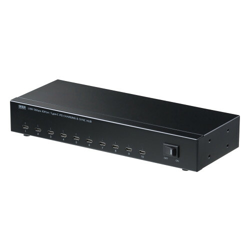 サンワサプライ USB 5Gbps Type-C 10界面こしき USB-5TCPS10N １台 ◆USB 5Gbps ◆Windows ◆macOS ◆USB Type-C相応う ◆PD最大限度最終生産物：27W ◆申し受ける相応う ◆ACアダプター付き添い人 ◆セルフ力強さ相応う ◆Type-C 10界面 ◆まとめて申し受ける\u0026同期調整 ◆送り付け