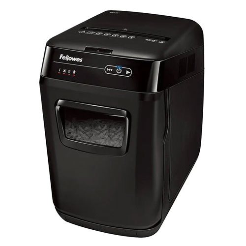 コクヨ フェローズ オートフィードシュレッダー AutoMax 250M-2 33l アキュフィードシステム搭載 マイクロカット 最大10枚,定格8枚細断 細断速度:3.0m/分 動作音:60dB(細断時65dB) 連続使用時間:20分 キャスター,メンテナンスオイル(350ml)1本,ごみ袋2枚付