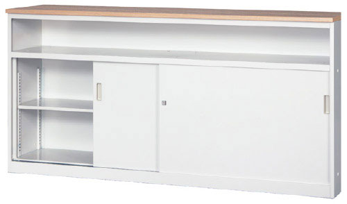 花ショウブチトセ カウンタ ACV続きもの ACV-18HST-G/NAT ご機嫌カウンタ(中棚型) 引戸型 本体:白いことW1800×D450×H890粍 63.9kg 鍵付 棚板2枚付 アジャスター付 選べる天板/外辺部色つや全2色 取り引き先精神的な統合