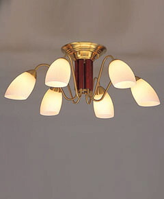 シャンデリヤ照明ランプ C2028LE 【 gemmy-LED ジェミィー 】 【  E17 LED白熱電球 4.2W×6 (白熱電球色)   】 【 ぶどう酒色合い色 】 【 H280×W790×D790 】 【 初っ切り飾り気の無い型 直結手合い 】 【 省エネ 】 シャンデリヤ  dcs 青写真点火装置