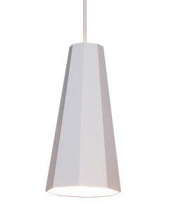 ペンダントライト　 P4100LE-W　【 belle-LED　ベル 】 【 Ｅ２６　ＬＥＤ電球　９Ｗ×１ (電球色) 】 【 ホワイト色 】 【 H280×W130×D130 】 【 省エネ 】　dcs　デザイン照明