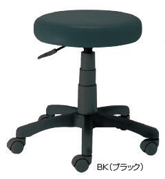 ナカバヤシ ラウンドOAチェア RZR-112BK[選べる張地カラー全4色][PVCレザー張り][座面上下昇降][ナイロンキャスター][組立家具]オフィス,SOHO,ご自宅,医療,福祉施設,病院,学校・学習塾向け 10,865円
