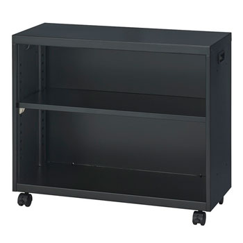 ナカバヤシ ND-724-BK アバンテV2 デスクターナ[ブラック][W700×D286×H600mm][ロック式キャスター付][ブックエンド2個付][お客様組立]オフィス,SOHO,学校,塾,病院,福祉施設,市役所,役場,県庁,都庁向け