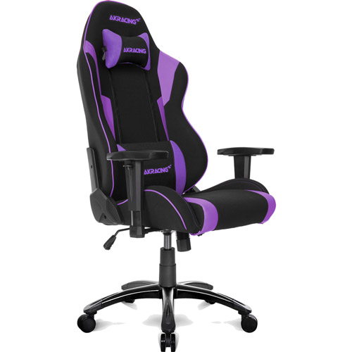 AKRacing Wolf ウルフ ゲーミング・オフィスチェア AKR-WOLF-PURPLE パープル ハイバック ヘッドレスト付 ランバーサポート付 可動肘付 リクライニング 座面昇降 PUキャスター 組立家具 オフィス,SOHO,テレワーク,eスポーツ向け