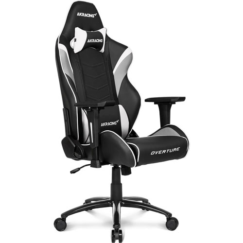 交換無料 Akracing ゲーミングチェア デスクチェア Akracing エーケーレーシング Overture Akr Overture White ホワイト色 Puレザー張り ハイバック 可動肘付 リクライニング 座面昇降 Puキャスター 組立家具 オフィス Soho テレワーク Eスポーツ向け Fucoa Cl